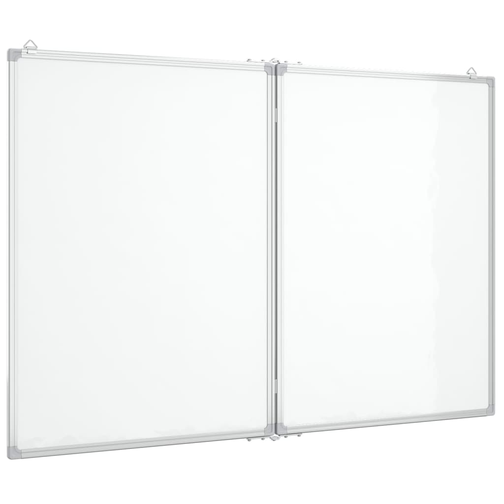 Vidaxl Whiteboard magnetesch flappbar 100x80x1.7 cm Aluminium