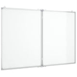 Vidaxl Whiteboard magnetesch flappbar 100x80x1.7 cm Aluminium