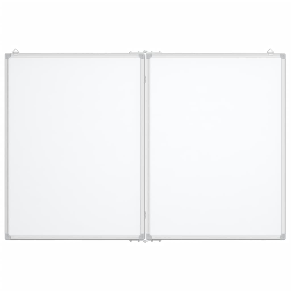 Vidaxl whiteboard magnetisk vikbar 100x80x1,7 cm aluminium