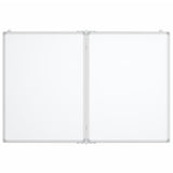 Vidaxl Whiteboard magnetesch flappbar 100x80x1.7 cm Aluminium