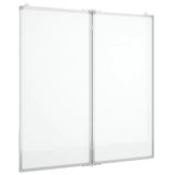 Vidaxl Whiteboard Magnetic Foldable 100x100x1.7 cm Aluminum