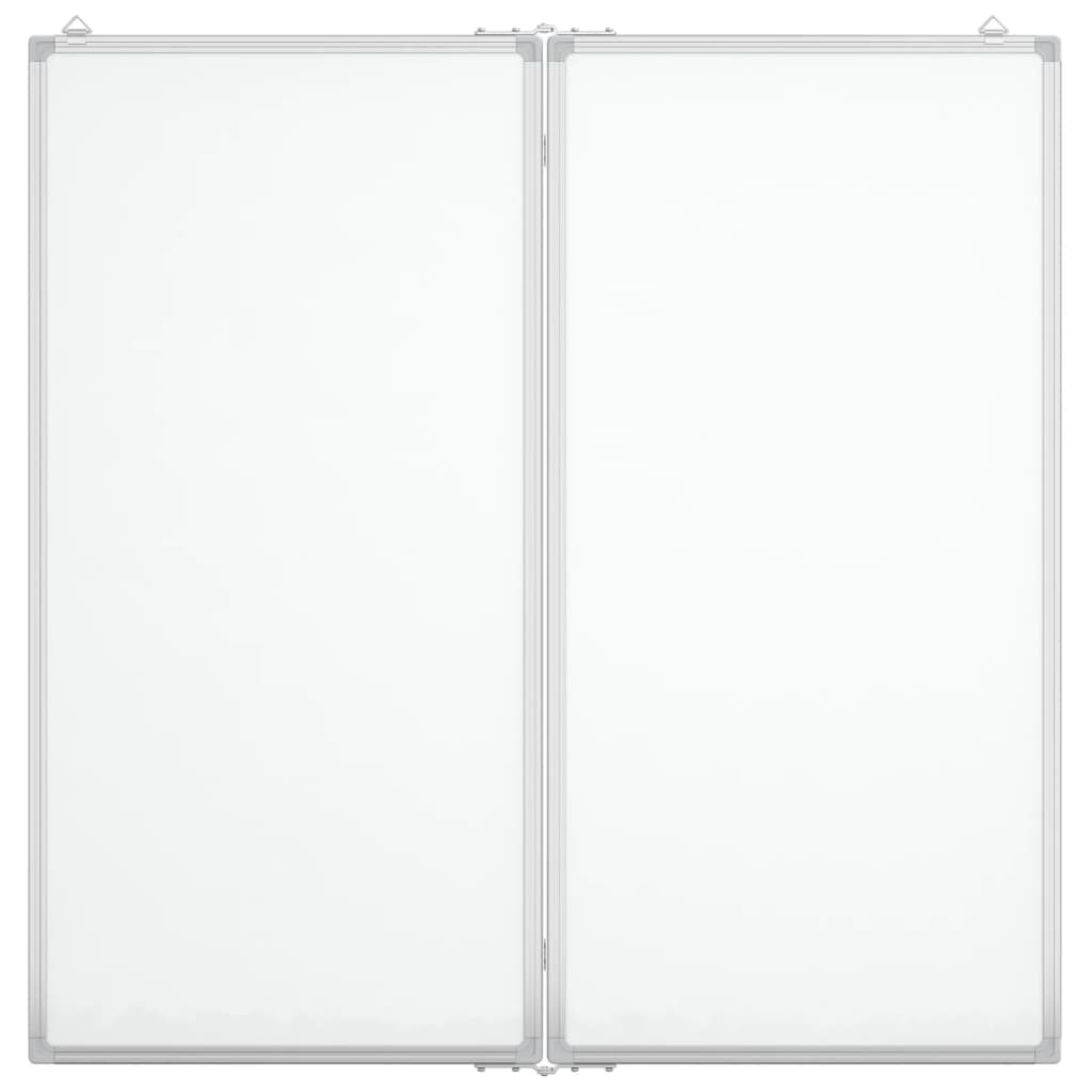 Vidaxl Whiteboard Magnetic Foldable 100x100x1.7 cm Aluminium