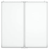 Vidaxx magnetisches faltbares Whiteboard 100x100x1,7 cm Aluminium