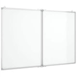Vidaxx magnetisches faltbares Whiteboard 120x100x1,7 cm Aluminium