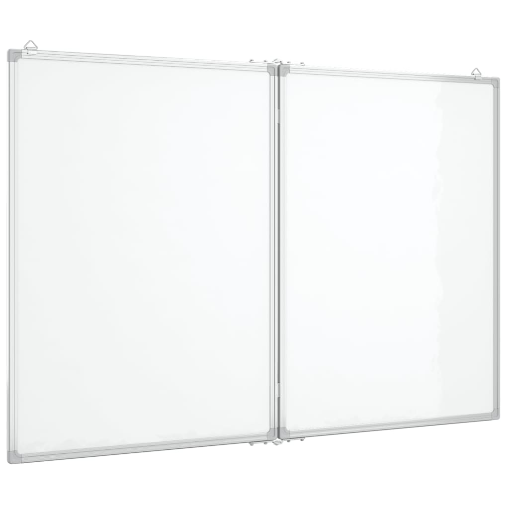 Vidaxl Whiteboard magnetesch klappt 120x100x1.7 cm Aluminium