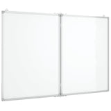 Vidaxl Whiteboard magnetesch klappt 120x100x1.7 cm Aluminium