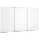 VIDAXL Whiteboard Magneticamente pieghevole 120x100x1,7 cm in alluminio