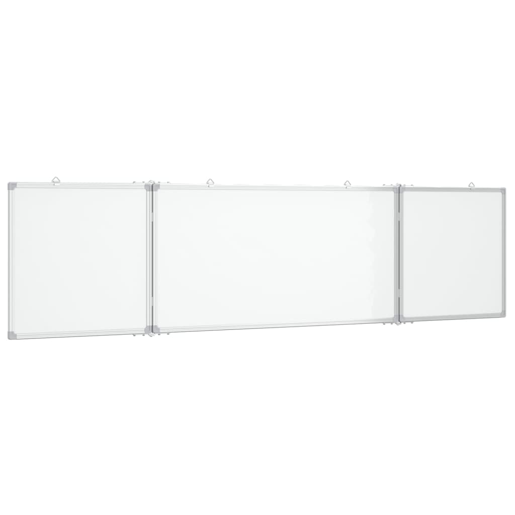 Vidaxl Whiteboard magnetesch klappt 160x40x1.7 cm Aluminium