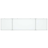 Vidaxx magnetisches faltbares Whiteboard 160x40x1,7 cm Aluminium