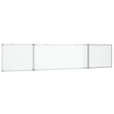 Vidaxx magnetisches faltbares Whiteboard 200x40x1,7 cm Aluminium