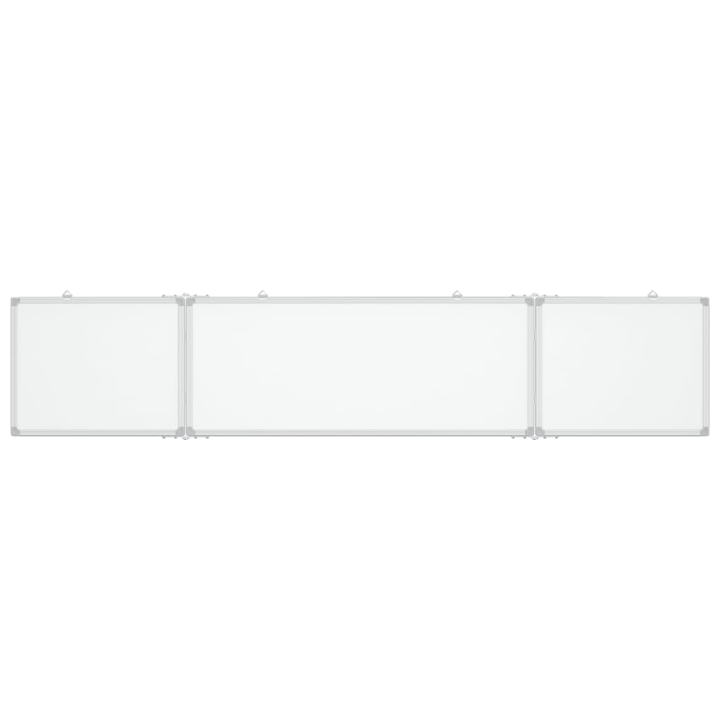 Vidaxl Whiteboard magnetesch klappt 200x40x1.7 cm Aluminium