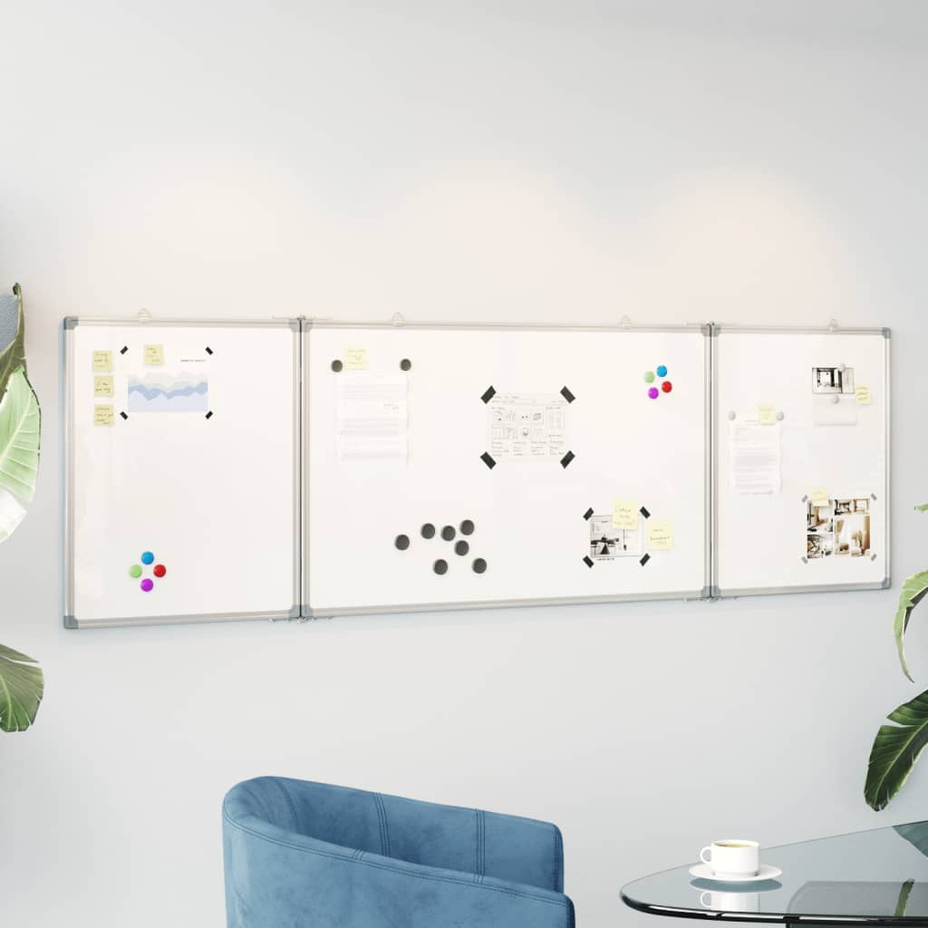 Vidaxl Whiteboard Magnetisch faltbar 160 x 60 x 1,7 cm Aluminium