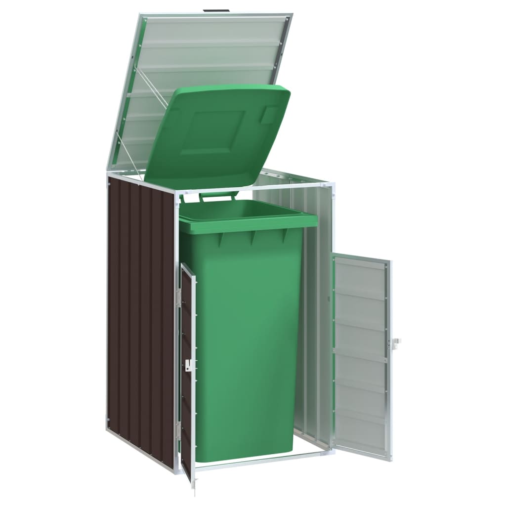 Vidaxx Containeraufbewahrung für 1 Container 72x81x115 cm brauner Stahl