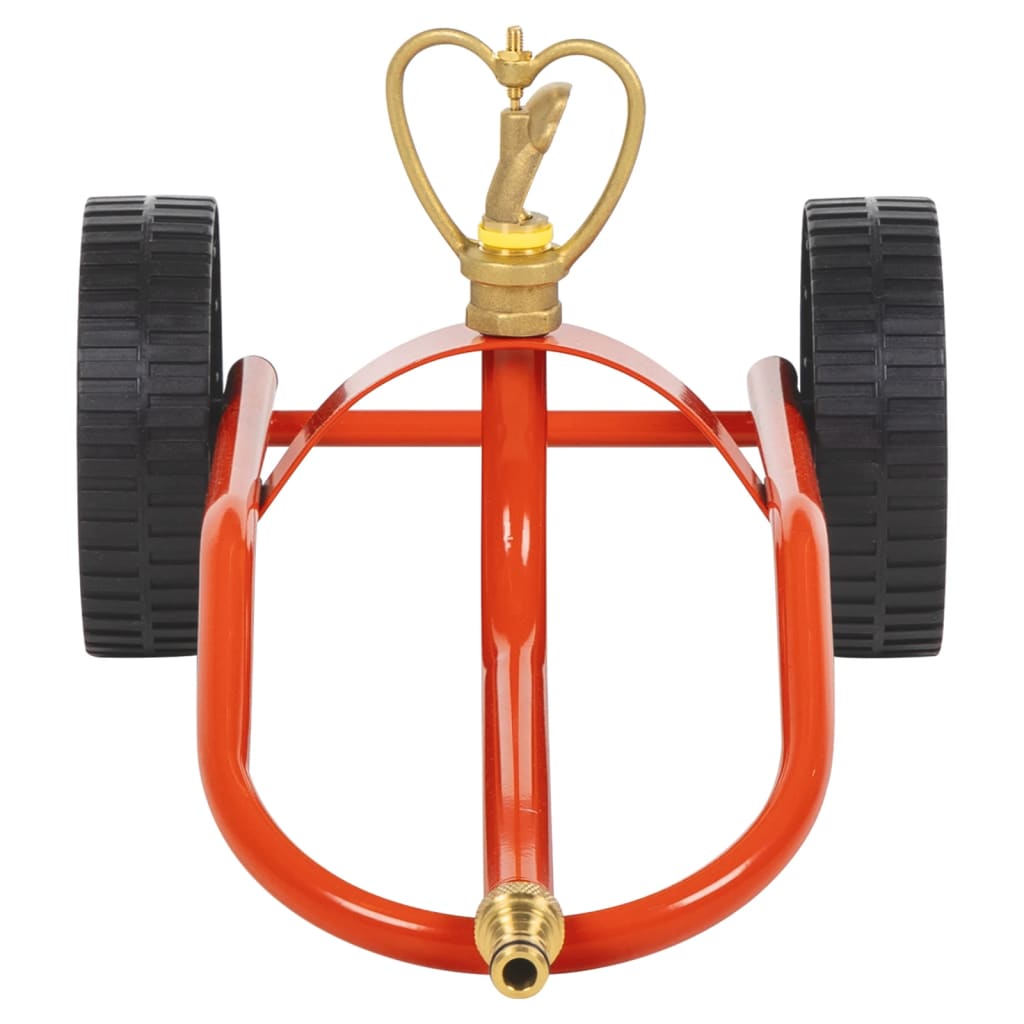 VidaXL Sprayer pee on wheels with rotating cup steel red