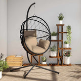 VidaXL Hängesessel mit Standard-Rattan und Stahl Taupe