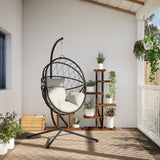 VidaXL-Hängesessel mit Standard-Rattan und Stahlbeige