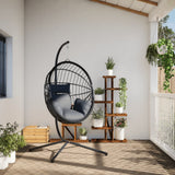 Vidaxx-Hängesessel mit Standard-Rattan und hellgrauem Stahl
