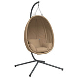 Vidaxx-Hängesessel mit Standard-Rattan und Stahl in Taupe