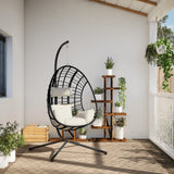 VidaXL-Hängesessel mit Standard-Rattan und Stahlbeige