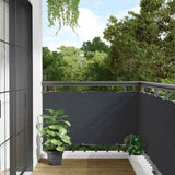 Vidaxx Balkonschirm 400x75 cm PVC Anthrazit