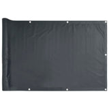 Vidaxl balkongskjerm 500x75 cm PVC Anthracite -farget