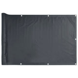 Vidaxl balkongskärm 800x75 cm pvc antracite -färgad