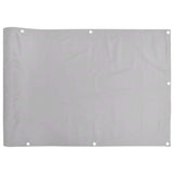 Vidaxx Balkonschirm 400x75 cm PVC grau