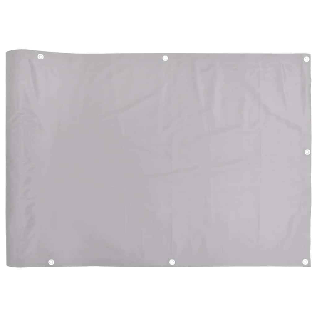 Vidaxx Balkonschirm 500x75 cm PVC grau