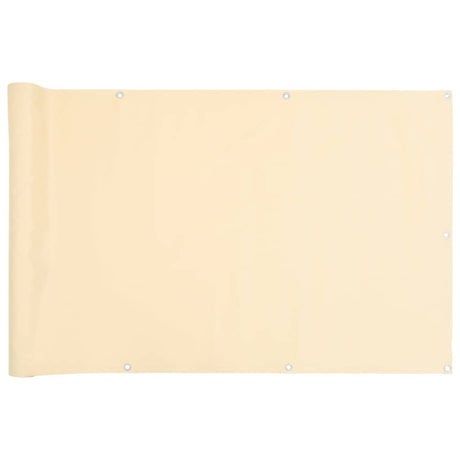 Vidaxx Balkonschirm 300x75 cm PVC cremefarben