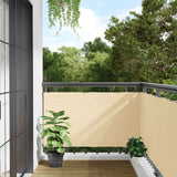 Vidaxx Balkonschirm 300x75 cm PVC cremefarben