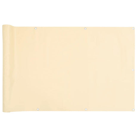 Vidaxx Balkonschirm 400x75 cm PVC cremefarben