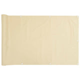 Écran de balcon Vidaxl 600x75 cm PVC Cream -Colored