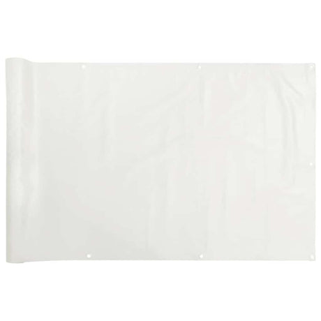 Vidaxx Balkonschirm 400x75 cm PVC weiß