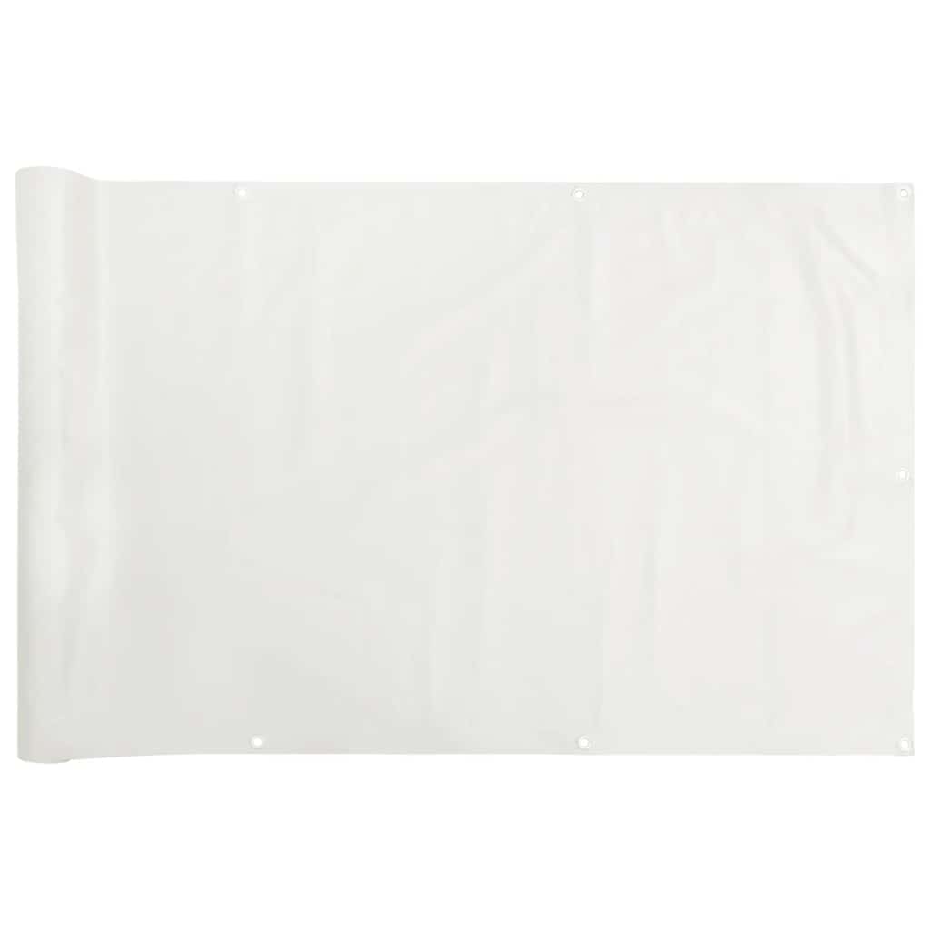 Vidaxx Balkonschirm 500x75 cm PVC weiß