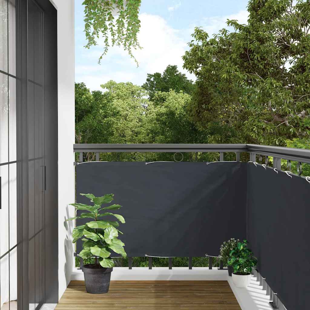 Vidaxx Balkonschirm 500x90 cm PVC Anthrazit