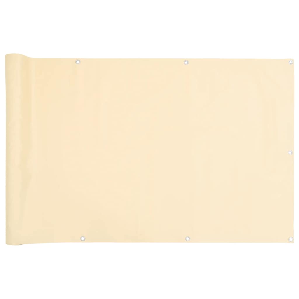 Vidaxx Balkonschirm 700x90 cm PVC cremefarben