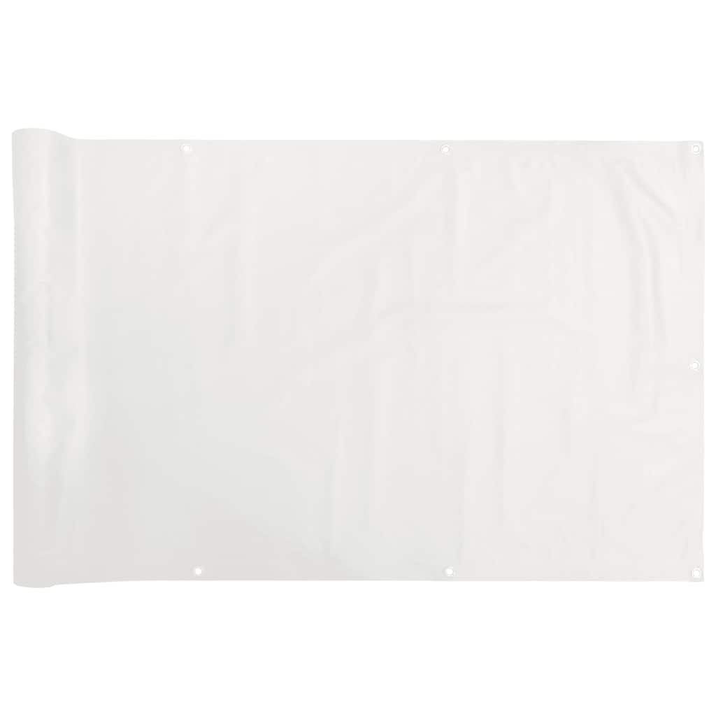 VidaXL Balkonschirm 300x90 cm PVC weiß
