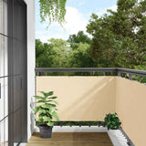 Vidaxx Balkonschirm 300x120 cm PVC cremefarben
