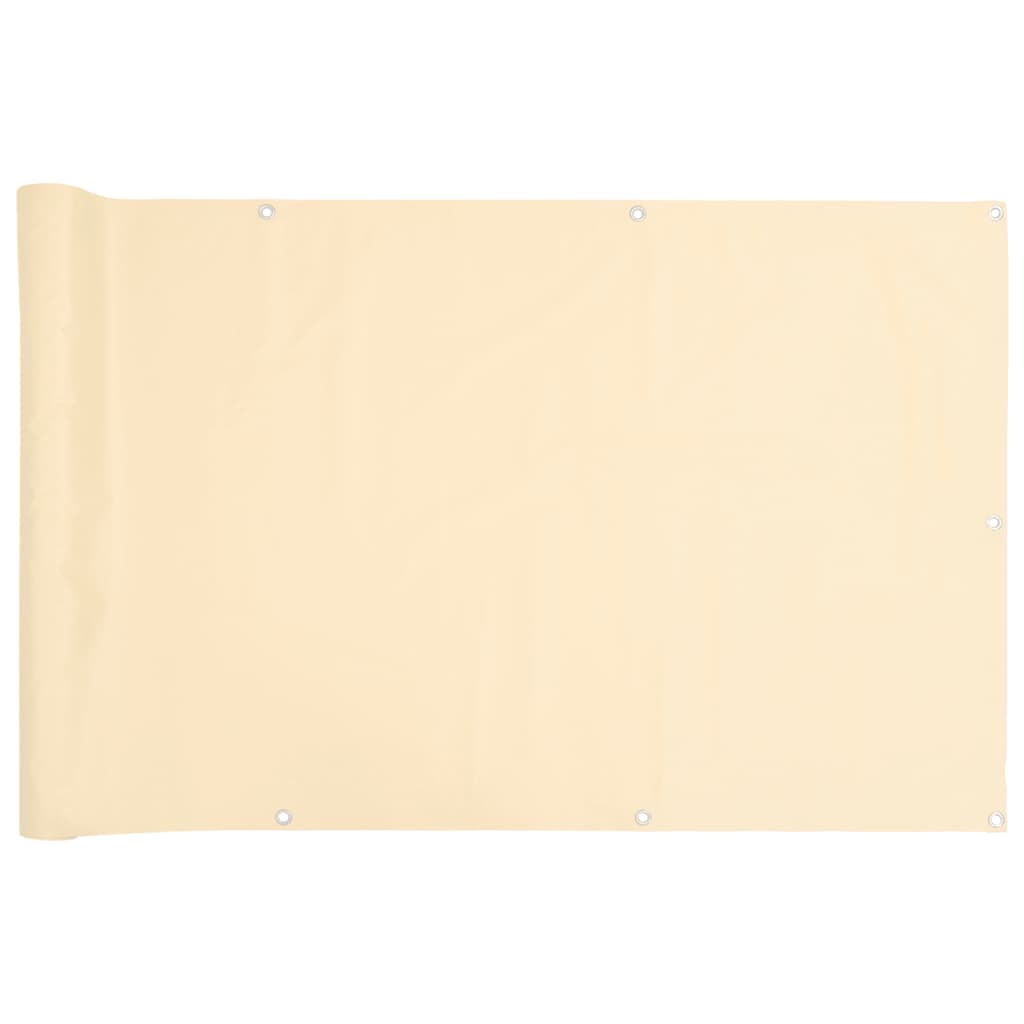 Vidaxx Balkonschirm 500x120 cm PVC cremefarben
