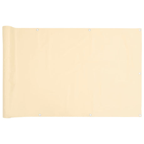 Vidaxx Balkonschirm 500x120 cm PVC cremefarben