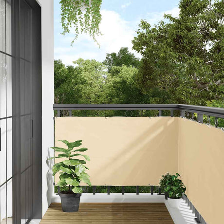 Vidaxx Balkonschirm 1000x120 cm PVC cremefarben