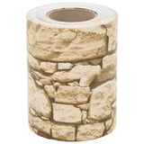 Vidaxxl Garten-Sichtschutz grobes Steinmuster 35x0,19 m PVC beige