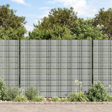 Vidaxxl Garten-Sichtschutz 10 Stück 252,5x19 m PVC Steingrau