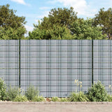Vidaxxl Garten-Sichtschutz 10 Stück 252,5 x 19 m PVC grau