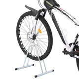 VidaXL Fahrradständer für 1 Fahrrad, freistehend aus verzinktem Stahl