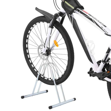 VidaXL Fahrradständer für 1 Fahrrad, freistehend aus verzinktem Stahl