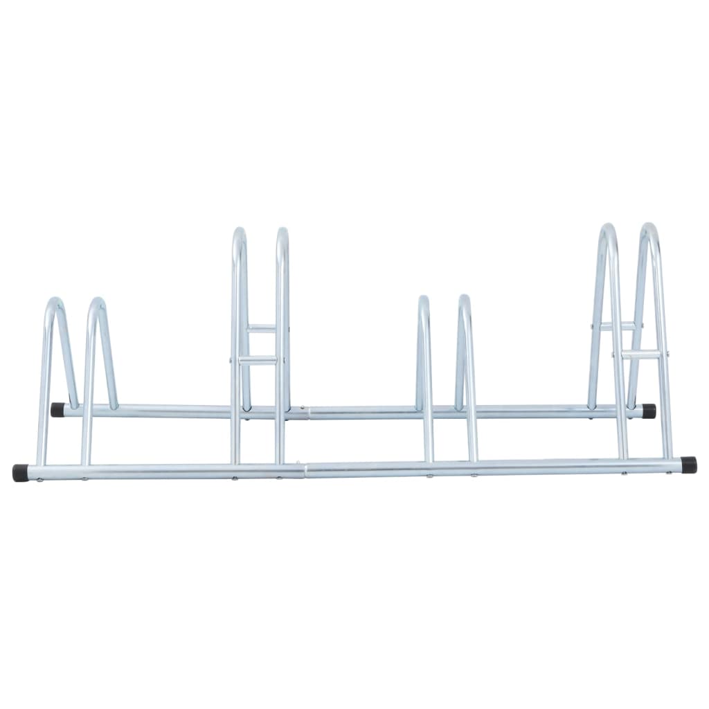 Vidaxl fietsenstandaard voor 4 fietsen vrijstaand gegalvaniseerd staal