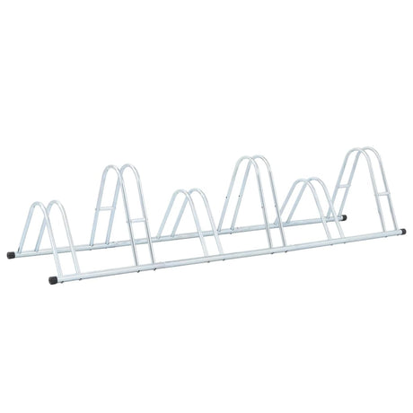 VidaXL Fahrradständer für 6 Fahrräder, freistehend aus verzinktem Stahl