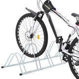 VidaXL Fahrradständer für 6 Fahrräder, freistehend aus verzinktem Stahl