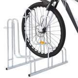 VidaXL Fahrradständer für 3 Fahrräder, freistehend aus verzinktem Stahl